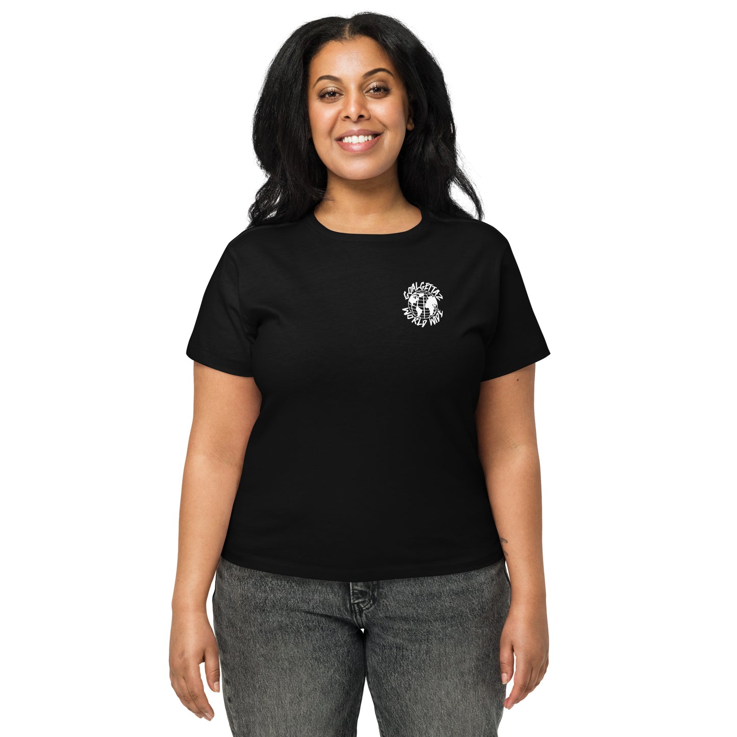 "World Wide" Women’s high-waisted t-shirt