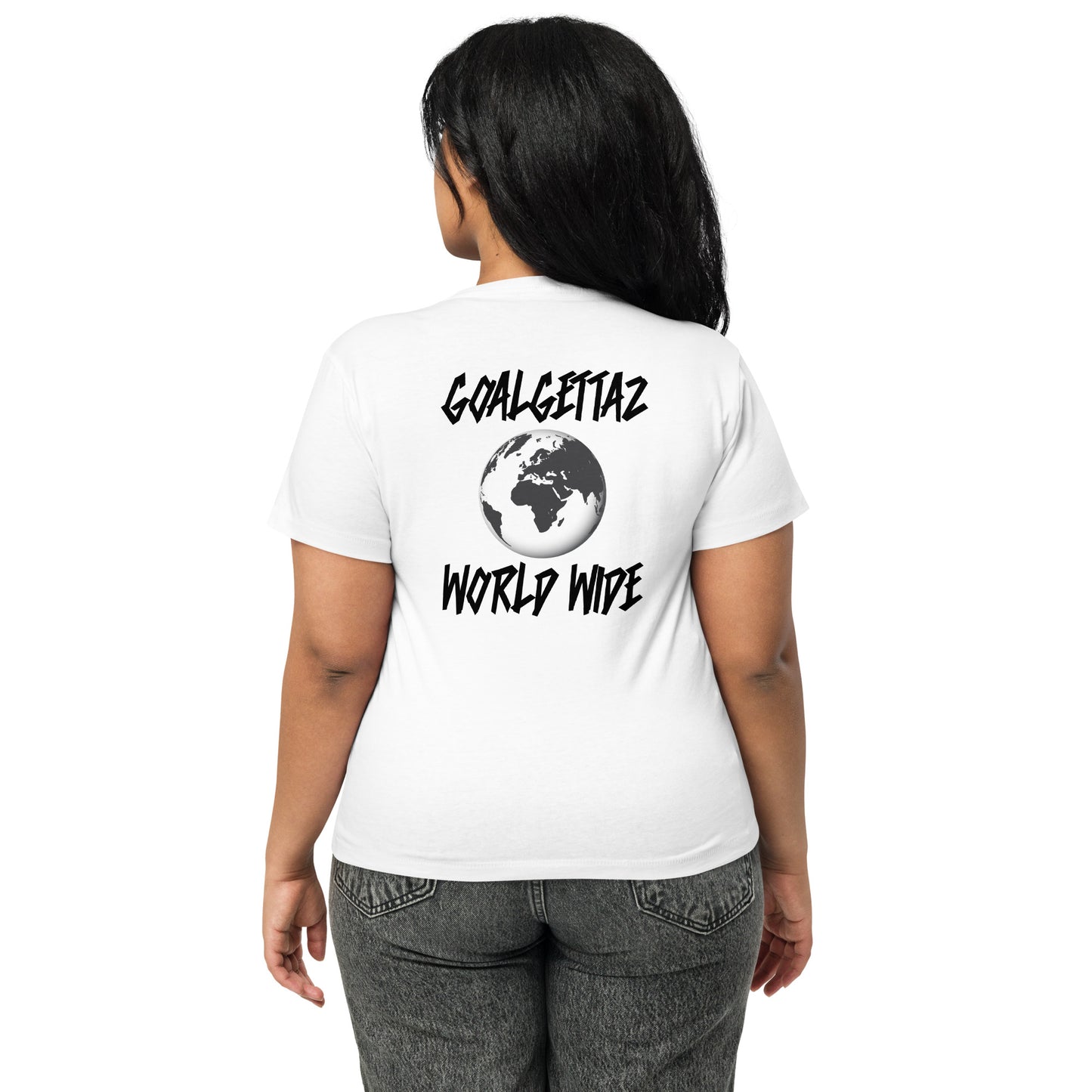 "World Wide" Women’s high-waisted t-shirt