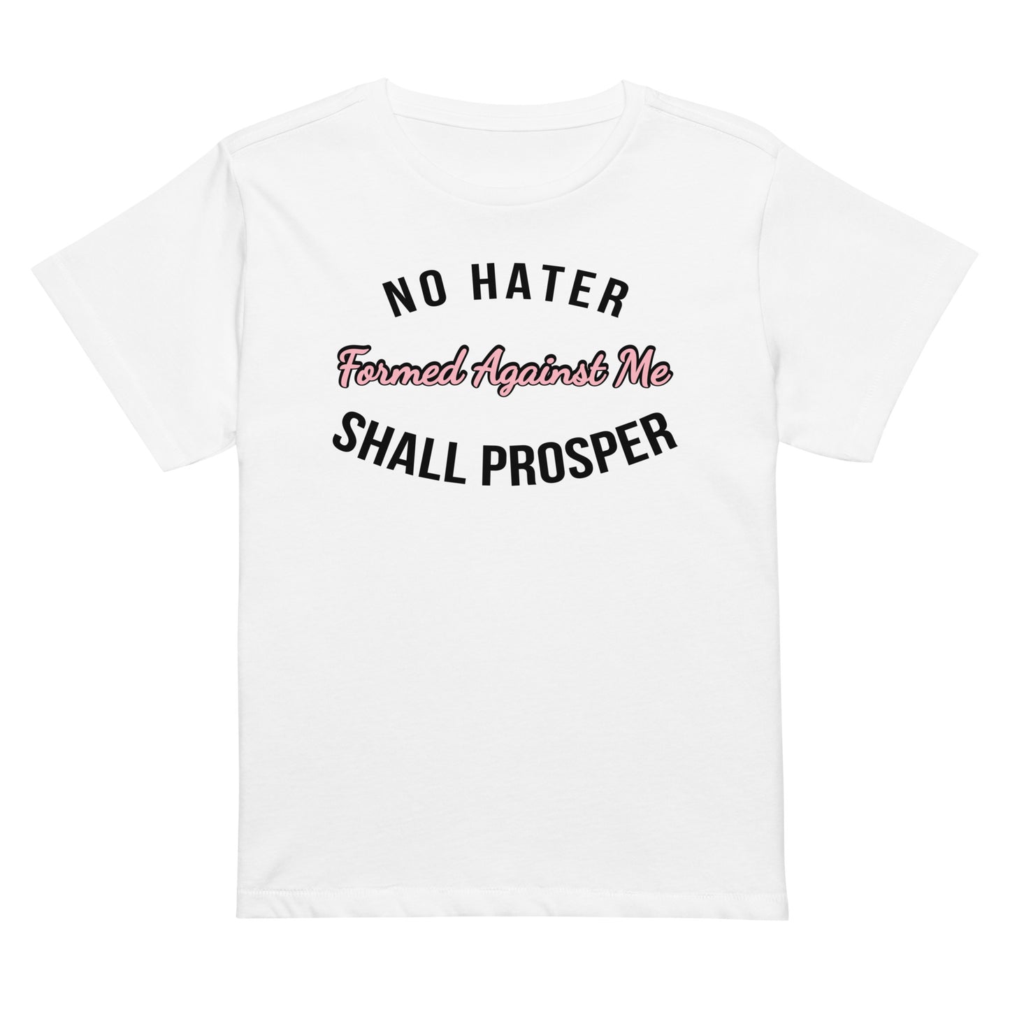 "No Hater" Women’s high-waisted t-shirt