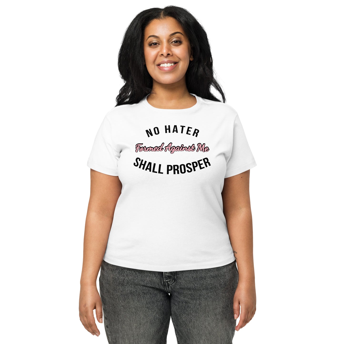 "No Hater" Women’s high-waisted t-shirt